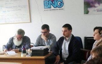 membros do BNG na reunión con Viriato Ordes