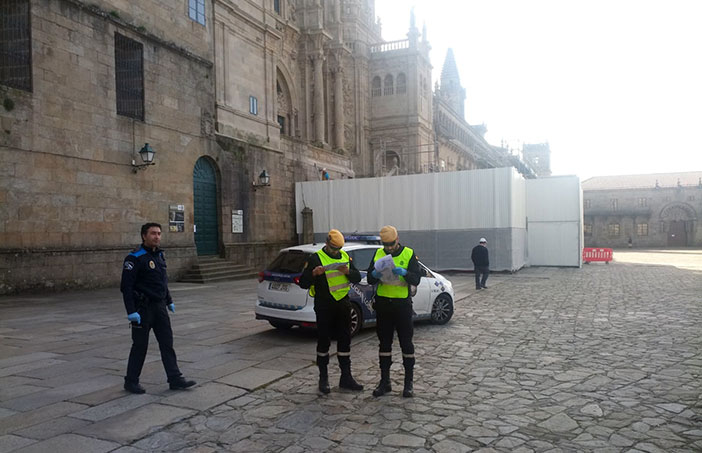 A Unidade Militar de Emerxencias, UME, colaborou en Compostela